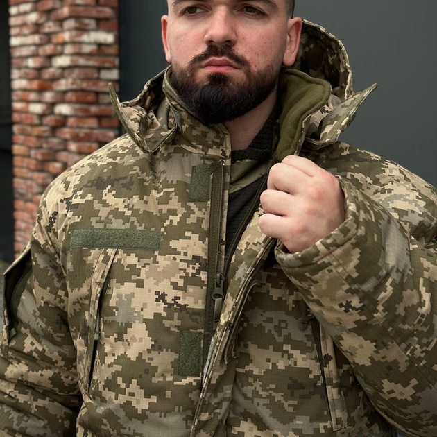 Бушлат ріп-стоп з підкладкою Omni-Heat 5XL піксель - изображение 5
