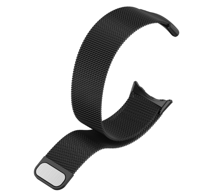 Металевий ремінець Milanese Loop для Google Pixel Watch 1/2/3 41мм., Чорний - Фото 2 Металевий ремінець Milanese Loop для Google Pixel Watch 1/2/3 41мм., Чорний - зображення 2