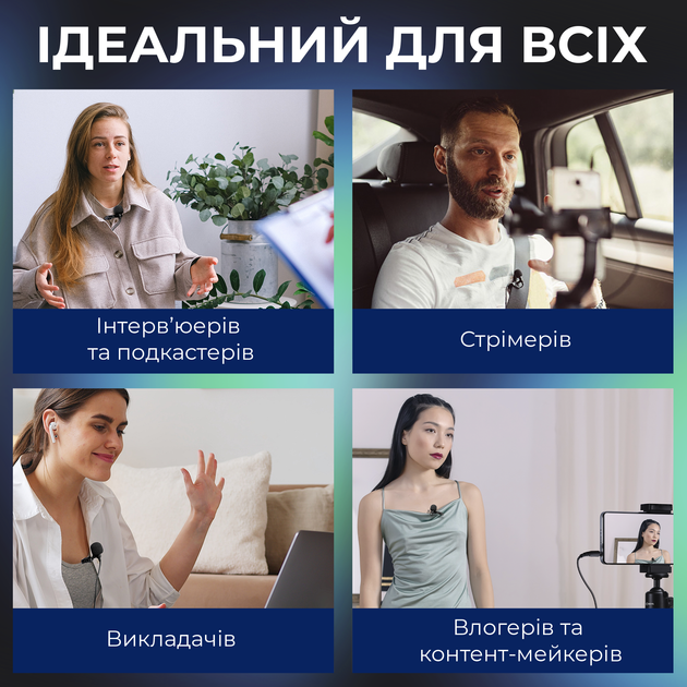 Універсальний петличний мікрофон Boya BY-M1S Black - зображення 12