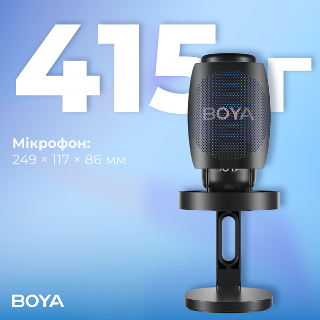 Мікрофон конденсаторний Boya K3-02 RGB Black - зображення 10