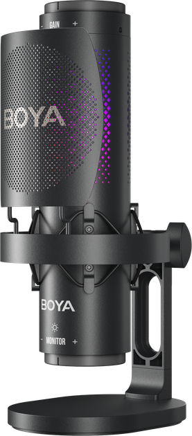 Микрофон конденсаторный с изменением диаграммы направленности Boya K9 RGB Black - Фото 5 Микрофон конденсаторный с изменением диаграммы направленности Boya K9 RGB Black - изображение 5