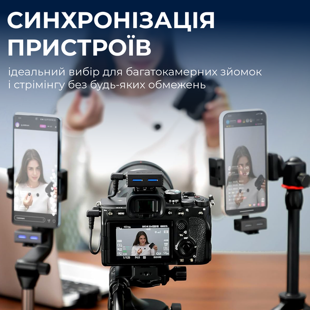 Бездротовий мікрофон Boya LINK 3-01 Type-C/TRS/Lightning Black - зображення 12