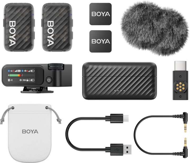 Бездротовий мікрофон Boya MIC 2-02 Type-C/TRS Black - зображення 4