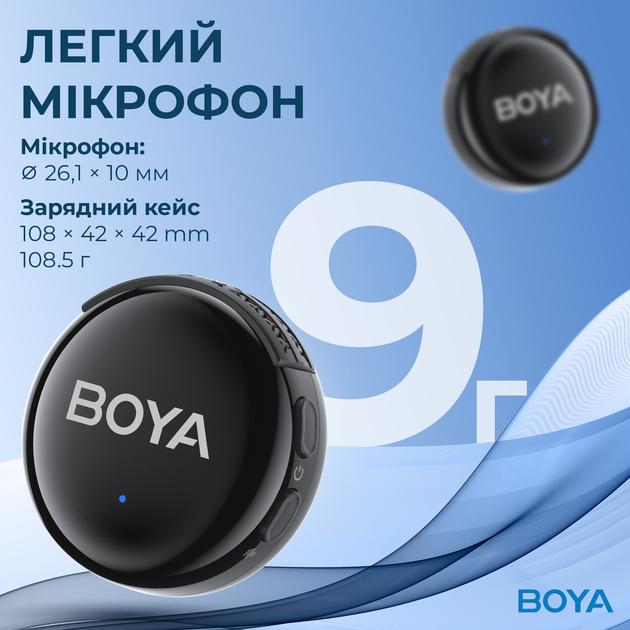Бездротовий мікрофон Boya LINK 3-02 Type-C/TRS Black - зображення 6