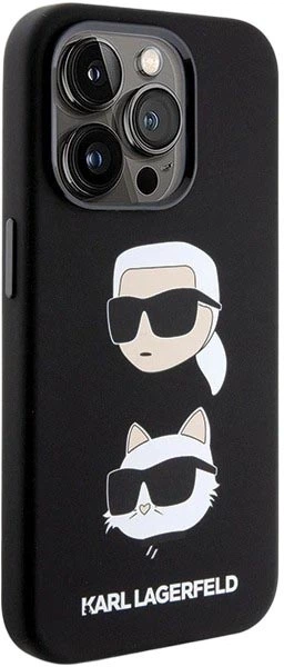 Панель Karl Lagerfeld Karl&Choupette Head для Apple iPhone 15 Pro Black (3666339164812) - зображення 4