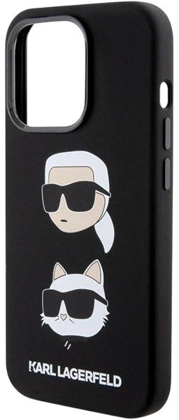 Панель Karl Lagerfeld Karl&Choupette Head для Apple iPhone 15 Pro Black (3666339164812) - зображення 5