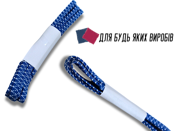Резинка FROM FACTORY RRB білизняна синя Зіг-Заг 8мм/2.5м - зображення 4