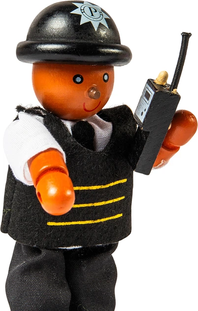 Zestaw figurek Tidlo Wooden Dollhouse Lalki Policjanci i Złodziej 11 cm 4 szt 2999932 (5012824001427) - obraz 3