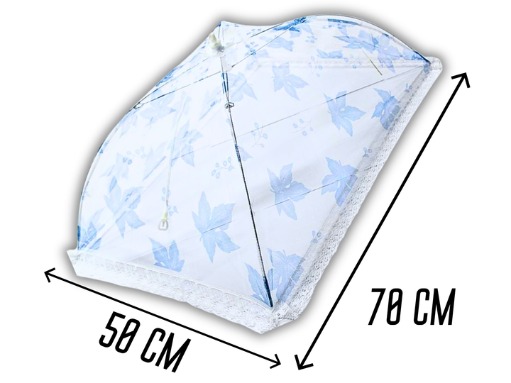 Антимоскитная FROM FACTORY STVIC сетка прямоугольная на стол для защиты пищи от насекомых 30 х 70см Листок синий - изображение 13