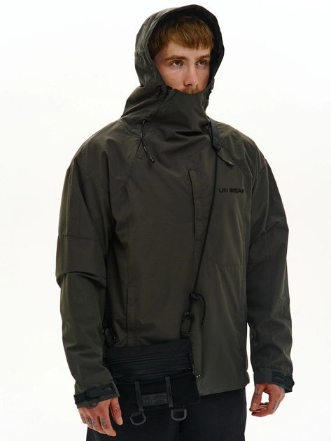 Анорак из плащевки на мембране "Эдо" хаки TUR WEAR S - Фото 2 Анорак из плащевки на мембране "Эдо" хаки TUR WEAR S - изображение 2