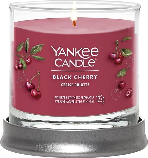 Ароматична свічка Yankee Candle Signature Collection Black Cherry 122 г (5038581155456) - зображення 2