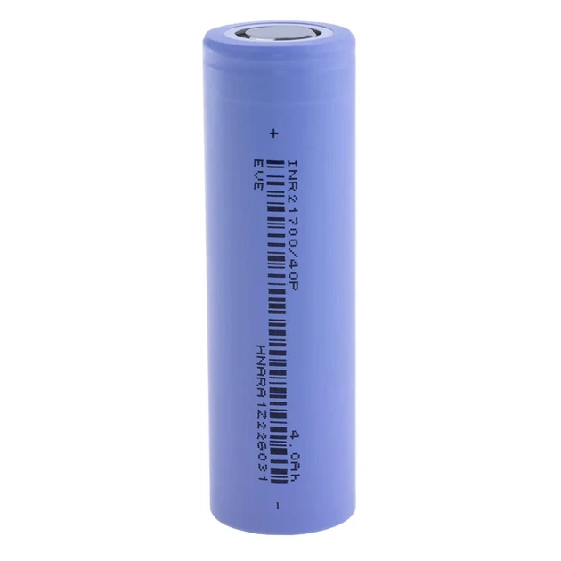 Акумулятор EVE INR21700-40P Li-ion 3.60V 4000mAh високострумовий 50A, без PCM - Фото 1 Акумулятор EVE INR21700-40P Li-ion 3.60V 4000mAh високострумовий 50A, без PCM - зображення 1