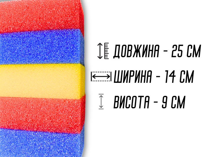 Губка FROM FACTORY BANM банная массажная поролоновая Жесткая 5шт/5х14х9см - изображение 13