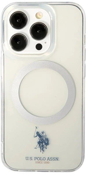 Etui U.S. Polo Assn. MagSafe Collection do Apple iPhone 15 Pro Transparent (3666339171933) - obraz 3