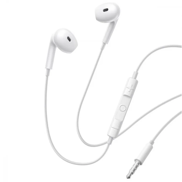 Навушники Baseus Encok HZ19 3,5mm Wired Earphones White - Фото 1 Навушники Baseus Encok HZ19 3,5mm Wired Earphones White - изображение 1
