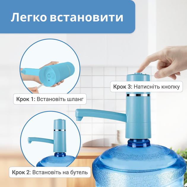 Электрическая помпа для воды ViO E4 голубая - изображение 4