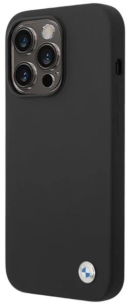 Etui plecki BMW Silicone Metal Logo do Apple iPhone 15 Pro Black (3666339200091) - obraz 2