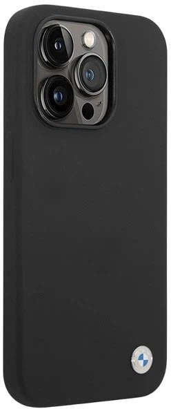 Etui plecki BMW Silicone Metal Logo do Apple iPhone 15 Pro Max Black (3666339200107) - obraz 4