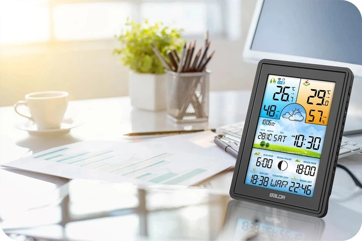 Stacja pogodowa Berdsen BD-906 Czarna - obraz 7