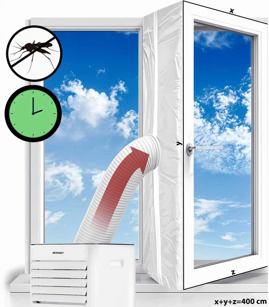 Ущільнювач для вікон для мобільних кондиціонерів Berdsen 4 м - зображення 2