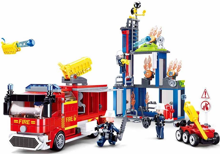 Конструктор Sluban Fire Навчальний центр бригади 585 елементів M38-B0967 (6938242958275) - зображення 2