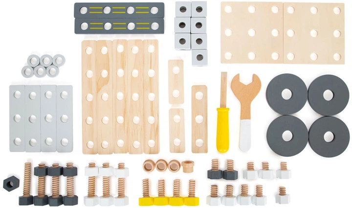 Набір дерев’яних кубиків Small Foot Міні-будівництво Miniwob 67 елементів 11810 (4020972118103) - зображення 3