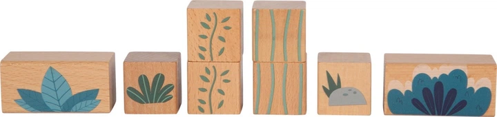 Набір дерев’яних кубиків Small Foot Діно 50 елементів 12621 (4020972126214) - зображення 8