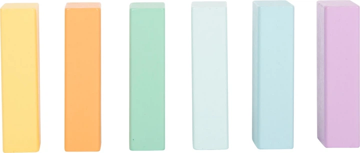 Набір дерев’яних кубиків Small Foot Пастельні 50 елементів 11722 (4020972117229) - зображення 5