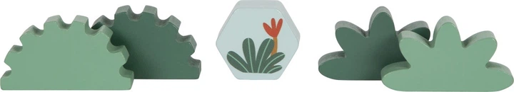 Набір дерев’яних кубиків Small Foot Діно 50 елементів 12621 (4020972126214) - зображення 11