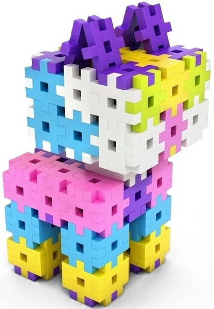 Klocki konstrukcyjne Meli Basic różowych 300 elementów 50025 (5902431290041) - obraz 2