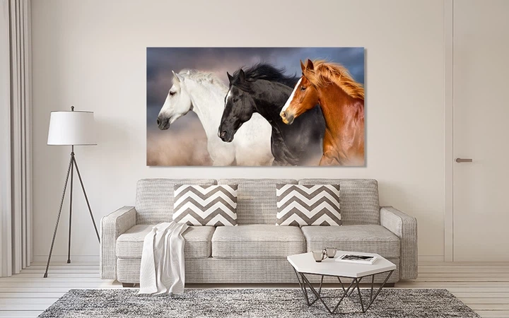 Картина на холсте Art Dekors Три Лошади 30х60 см MLP 368 - изображение 2