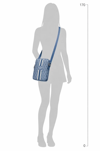 Сумка для ноутбука Guess 4G Stripes 10" Blue (3666339120481) - зображення 4