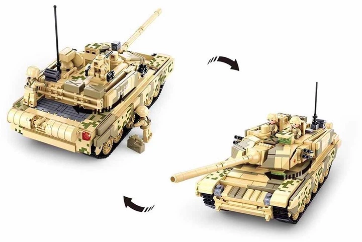 Конструктор Sluban 2 в 1 Бойовий танк 893 елементи M38-B0790 (6938242956608) - зображення 4