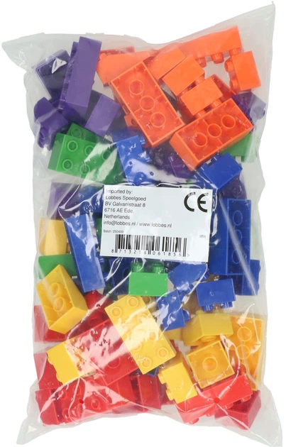 Klocki konstrukcyjne Jumbo Colored 90 elementów B58 (8713218061856) - obraz 2