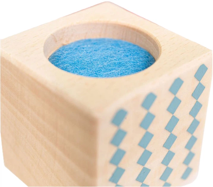 Набір дерев’яних сенсорних дерев’яних кубиків Bigjigs 8 елементів 34045 (0691621820452) - зображення 2