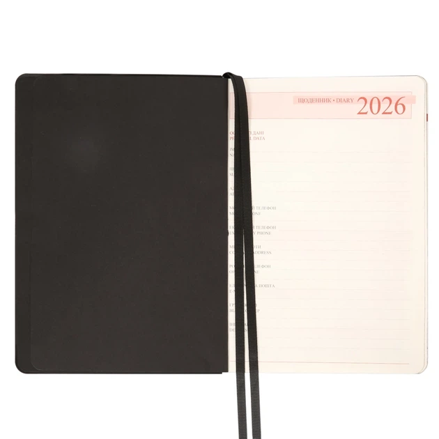 Ежедневник Leo Planner А5 2026 Boss 368 с Черный (252634) - изображение 4