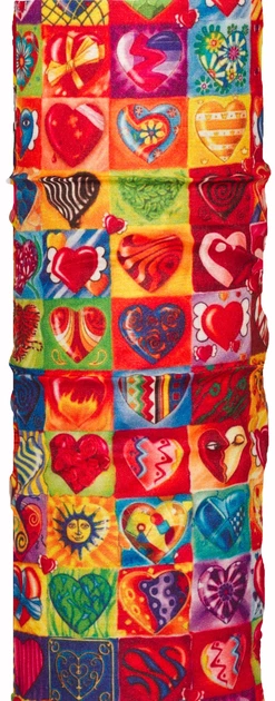 Бандана-трансформер (Бафф) Hearts (BT057) - Фото 1 Бандана-трансформер (Бафф) Hearts (BT057) - изображение 1