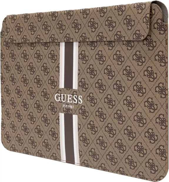 Torba na laptopa Guess 4G Printed Stripes 16" Brązowa (3666339120542) - obraz 2