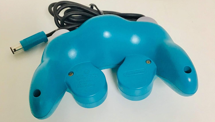 Геймпад Дротовий Nintendo GameCube DOL-003 Emerald Blue 2m Б/У - зображення 5