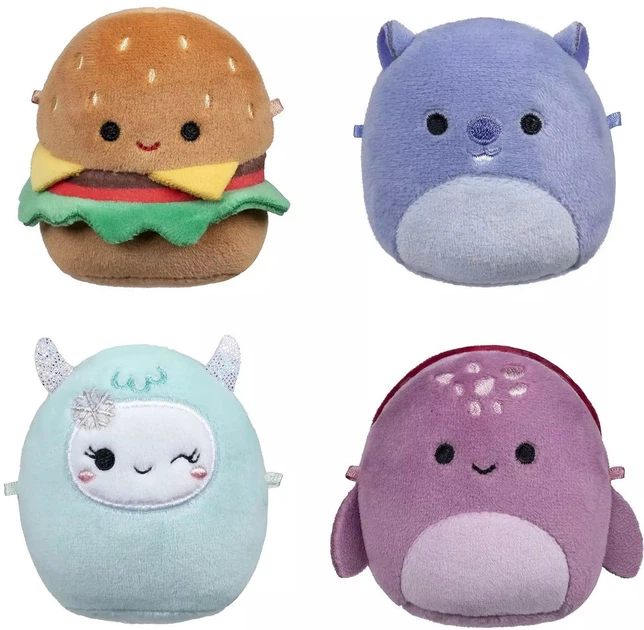 Zestaw maskotek Squishmallows Micromallows: Carl, Yollie, Javari, Tudor 15 cm 4 szt 4530346 (191726764656) - obraz 2