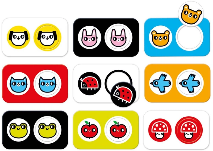 Пазл Banana Panda Знайди близнюки висококонтрастні 8 елементів 3695039 (5902983492139) - зображення 3