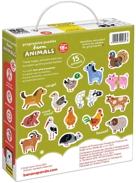 Пазл Banana Panda Домашні тварини 33 елементи 3695037 (5902983492085) - зображення 2