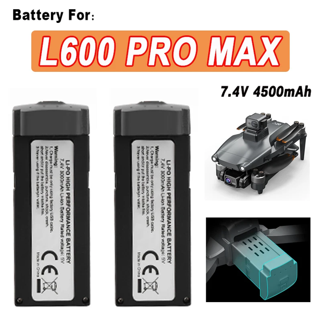 Акумулятор LYZRC L600-2 PRO MAX 7,4 В / 4500 мА·год - зображення 2