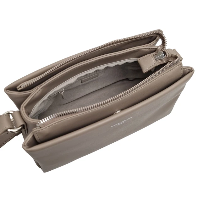 Жіноча сумка через плече крос-боді екошкіра David Jones бежевий CM7815 beige - Фото 4 Жіноча сумка через плече крос-боді екошкіра David Jones бежевий CM7815 beige - зображення 4
