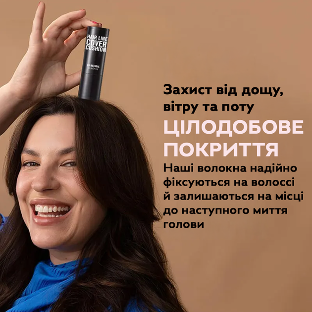 Тонирующая пудра для маскировки линии роста волос и залысин Veronni (4-Dark Auburn) Темно-русый - изображение 5
