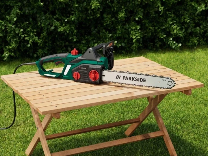 Електрична ланцюгова пила Parkside PKS 2200 A1 потужність 2200 Вт шина 46 см - Фото 8 Електрична ланцюгова пила Parkside PKS 2200 A1 потужність 2200 Вт шина 46 см - зображення 8