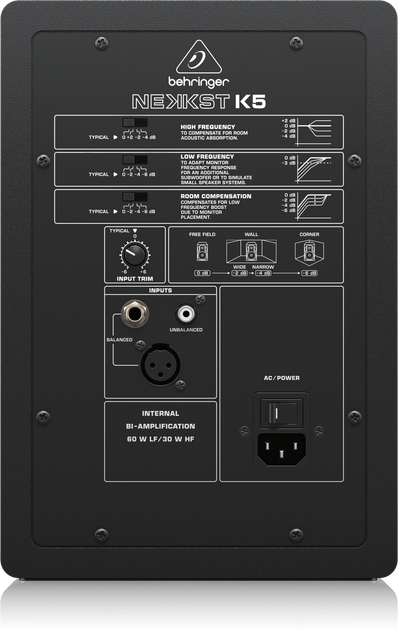 Активний студійний монітор Behringer NEKKST K5 150 Вт (000-AZT01-00010) - зображення 4