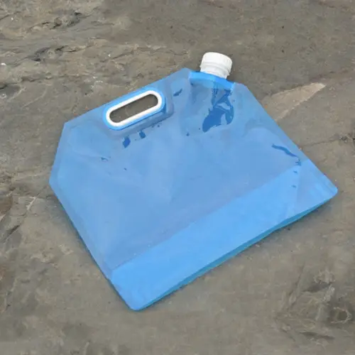 Складная канистра-пакет для воды Clefers, 10 л, прозрачная голубая (5024751) - изображение 5