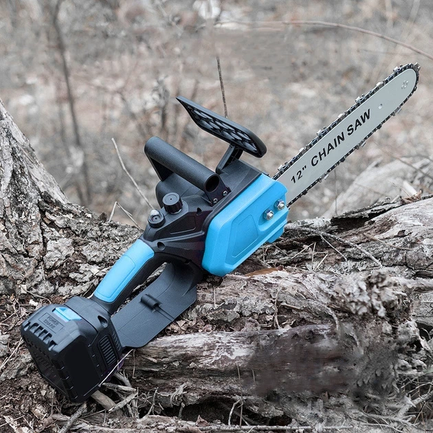 Акумуляторная Пила 12 Дюймов. Веткорез. Синяя Electric saw - Фото 7 Акумуляторная Пила 12 Дюймов. Веткорез. Синяя Electric saw - изображение 7