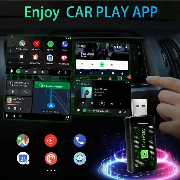 Беспроводной адаптер CarPlay Pashlysh USB для iPhone - изображение 6